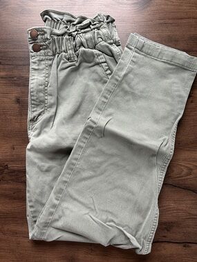 Women’s Paperbag Waist Pants - Sage Green